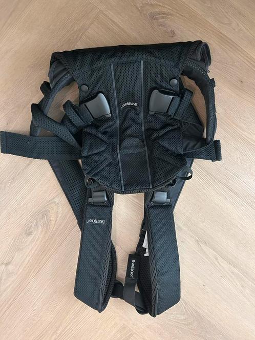 BabyBjörn One Air Draagszak Zwart-mesh, Kinderen en Baby's, Babydragers en Draagdoeken, Gebruikt, Draagzak, Buik, Baby Björn, Ophalen of Verzenden
