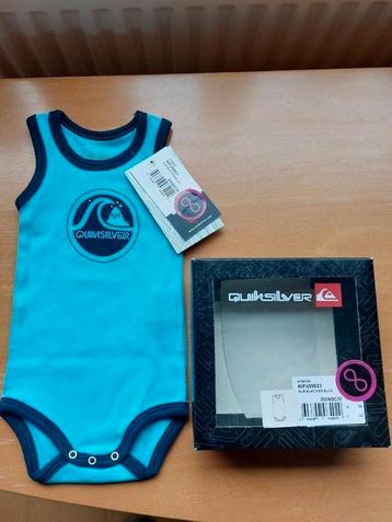 Stoere babyromper van QUICKSILVER in ORGANIC KATOEN = Nieuw! beschikbaar voor biedingen