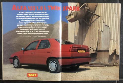 Alfa Romeo 155 testen in Autovisie, Boeken, Auto's | Folders en Tijdschriften, Gelezen, Alfa Romeo, Ophalen of Verzenden