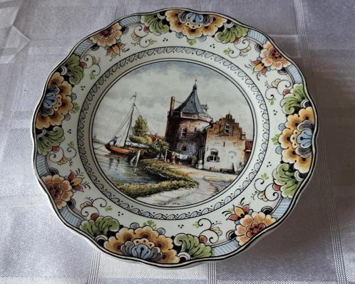 Wandbord A. Schelfhout Delfts 402 - 18 Hollandse meesters, Antiek en Kunst, Antiek | Wandborden en Tegels, Ophalen of Verzenden