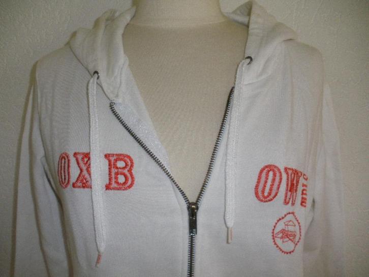 OXBOW hooded vest wit met rood maat M, Kleding | Dames, Truien en Vesten, Zo goed als nieuw, Wit, Ophalen of Verzenden