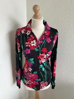 King Louie maat L bloemen blouse 2185, Zwart, Maat 42/44 (L), Ophalen of Verzenden, Zo goed als nieuw