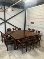 Mooie grote antieke vergadertafel inclusief 12 stoelen., Antiek en Kunst, Ophalen