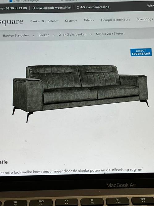 Bank 2,5 zits nieuw, Huis en Inrichting, Banken | Sofa's en Chaises Longues, Nieuw, Driepersoons, 200 tot 250 cm, 75 tot 100 cm