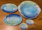 Waanzinnig mooi servies/ set van 5 schalen Italie, keramiek, Huis en Inrichting, Keramiek, Ophalen of Verzenden, Overige stijlen