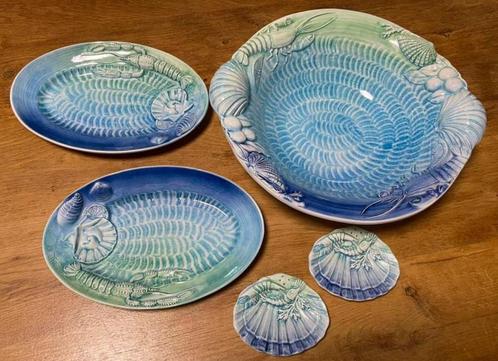 Waanzinnig mooi servies/ set van 5 schalen Italie, keramiek, Huis en Inrichting, Keuken | Servies, Zo goed als nieuw, Schaal of Schalen