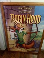 Disney robin hood poster 100 x 70 cm in lijst, Verzamelen, Ophalen, Overige figuren, Zo goed als nieuw, Plaatje of Poster