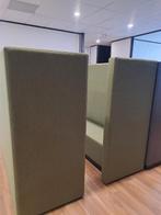 2 Akoestische banken in bladergroen, bijna niet gebruikt, Ophalen, 75 tot 100 cm, Zo goed als nieuw, Rechte bank