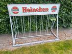 Fietsenrek Heineken Bier, Verzamelen, Ophalen, Gebruikt, Reclamebord, Plaat of Schild, Heineken