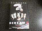 SCREAM 3! Horror van Wes Craven Op VIDEO!, Cd's en Dvd's, VHS | Film, Actie en Avontuur, Zo goed als nieuw, Verzenden, Vanaf 16 jaar