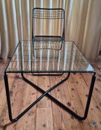 Niels gammelgaard zwarte design vintage jarpen salontafel, Huis en Inrichting, Tafels | Salontafels, Gebruikt, 50 tot 100 cm, Vierkant