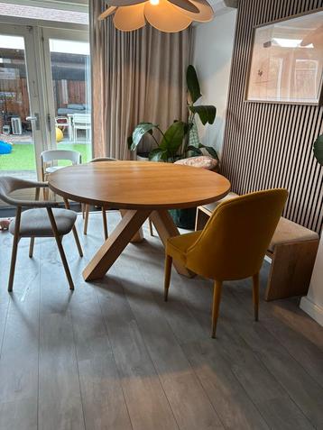 Goossens 'Het Gesprek' Eettafel - Robuust Eiken 140cm beschikbaar voor biedingen