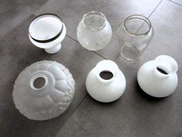 6 lampenkappen - lampenkap - olielamp glas beschikbaar voor biedingen