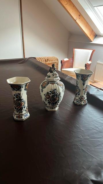 Delfts Polychroom Holland Handwork – 3-delige set beschikbaar voor biedingen