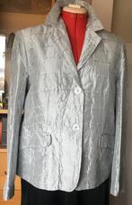 Vintage grijs Meddens 100% zijde jas maat 46, Maat 46/48 (XL) of groter, Ophalen of Verzenden, Grijs, Nieuw