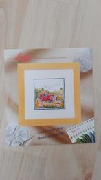 Borduurpatroon muis in een auto, Hobby en Vrije tijd, Borduren en Borduurmachines, Ophalen of Verzenden, Gebruikt, Handborduren