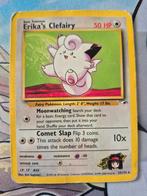 Erika's clefairy rare Gym heroes, Ophalen of Verzenden, Zo goed als nieuw, Meerdere kaarten