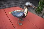 Metalen Tuin-Eend Afrika Handgemaakt, Ophalen of Verzenden, Gebruikt, Metaal, Dierenbeeld