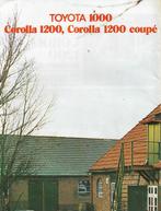 Brochure TOYOTA 1000 en Corolla 1200 serie, 1973 (NL)., Toyota, Nieuw, Ophalen of Verzenden, Louswman & Parqui, Leidschendam.