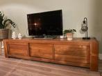 televisiekast, Huis en Inrichting, Kasten | Televisiemeubels, Ophalen, Gebruikt, Strak teak hout. Goed te onderhouden met olie.