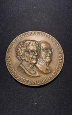 Penning Gouden Bruiloft Juliana & Bernhard, Postzegels en Munten, Ophalen of Verzenden