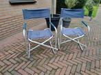 2 Inklapbare Campingstoelen, Tuin en Terras, Ophalen of Verzenden, Gebruikt, Aluminium, Inklapbaar
