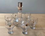 Royal Leerdam kristallen karaf set - Vintage '80, Glas of Glazen, Ophalen of Verzenden, Overige stijlen, Glas