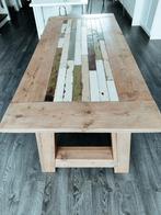 Steiger houten tafel, Ophalen, 50 tot 100 cm, Zo goed als nieuw, 150 tot 200 cm