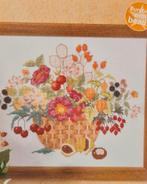Mand met herfstbloemen borduurpatroon, Ophalen, Nieuw, Handborduren, Patroon