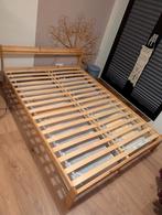 IKEA NEIDEN 140 x 200 pine bed frame & slats, Ophalen, Gebruikt, Bruin, Tweepersoons