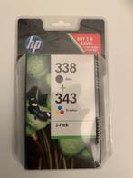HP ink cartridges 338 en 343, Nieuw, Cartridge, HP Hewlett Packard, Ophalen