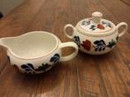 Boch Boerenbont suikerpotje en melkkannetje, Antiek en Kunst, Antiek | Servies los, Ophalen of Verzenden