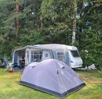 Hobby 400 SF de luxe  met Isabella voortent & dwarsbed., Caravans en Kamperen, Schokbreker, Hobby, Bedrijf, Treinzit