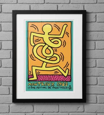 KEITH HARING | Montreux Jazz Festival 1983 | affiche Poster beschikbaar voor biedingen