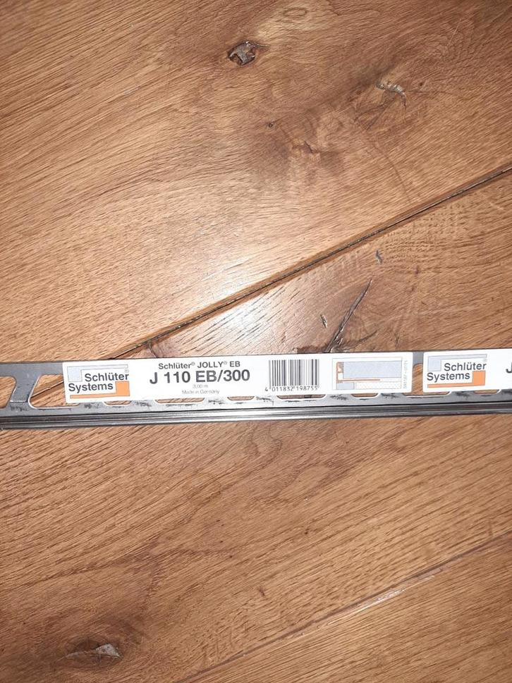 190cm Schlüter Tegelprofiel J110EB - Nieuw stuk van 190cm, Doe-het-zelf en Verbouw, Tegels, Nieuw, Overige typen, Overige materialen