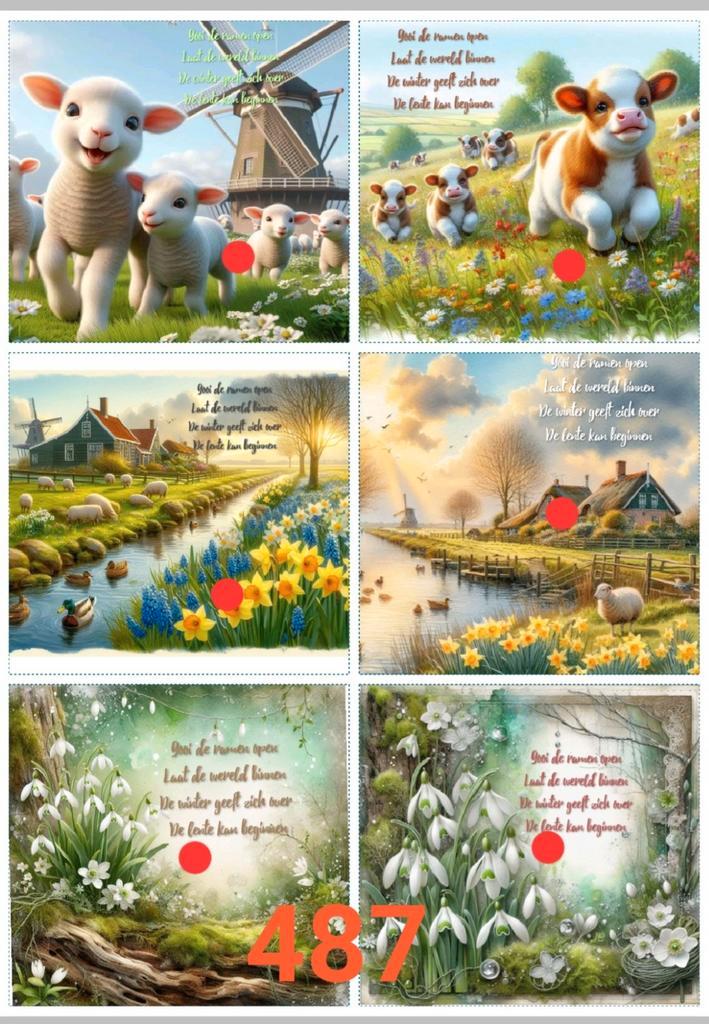 Knipvellen, Hobby en Vrije tijd, Kaarten | Zelf maken, Nieuw, Knipvel, Ophalen of Verzenden