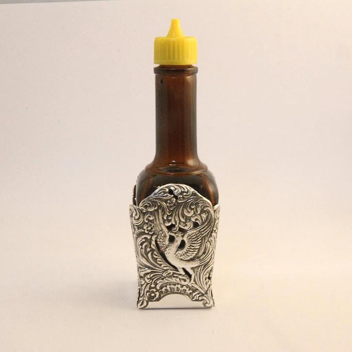 OPRUIMING Verzilverde maggifleshouder 2 Gero - Georg Nilsson, Antiek en Kunst, Antiek | Bestek, Ophalen of Verzenden