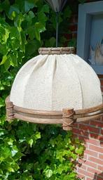 landelijk nostalgische vintage hanglamp,duurzame materialen, Gebruikt, Hout, Ophalen of Verzenden, Minder dan 50 cm