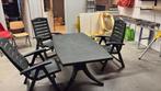 Hartman Tuinset - 3 stoelen + tafel, Tuin en Terras, Ophalen, Kunststof, Gebruikt, Eettafel