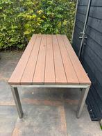 Luxe tuintafel - RVS poten - 220x100, Tuin en Terras, Tuintafels, Ophalen, Gebruikt, Rechthoekig, Rvs