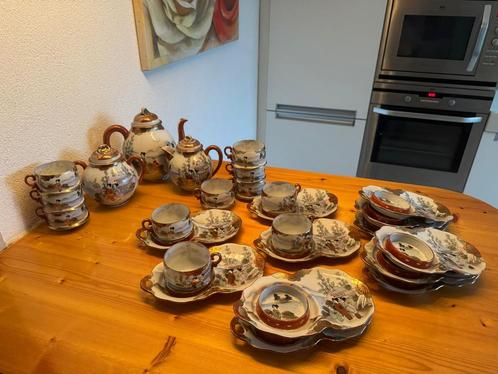 Decoratief Japans porseleinservies, Huis en Inrichting, Woonaccessoires | Overige, Gebruikt, Ophalen