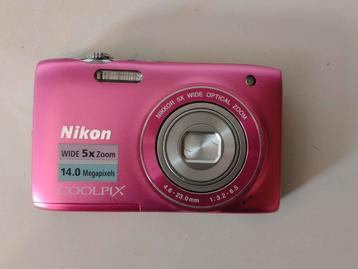 Nikon Coolpix S3100 pink beschikbaar voor biedingen