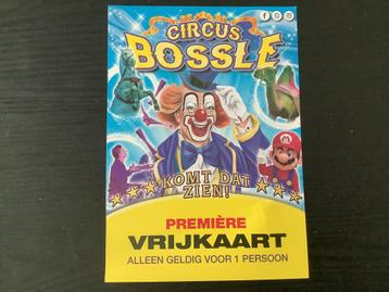 Gratis toegangskaartje kaartje circus bossle entree korting beschikbaar voor biedingen
