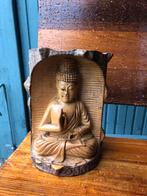 Vintage Serene Boeddha Handgesneden, Huis en Inrichting, Woonaccessoires | Boeddhabeelden, Gebruikt, Ophalen of Verzenden