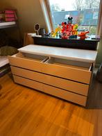 Witte Malm ladekast van Ikea met 6 lades, Ophalen, 5 laden of meer, 150 tot 200 cm, Zo goed als nieuw
