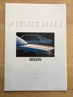 Autofolder/Brochure Honda Accord 1986, Nieuw, Honda, Ophalen of Verzenden
