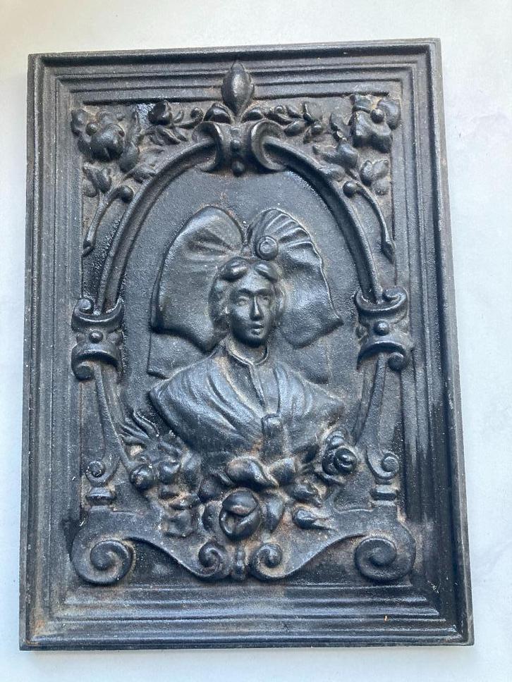 Gietijzeren Plaque uit de Elzas, Antiek en Kunst, Curiosa en Brocante, Ophalen of Verzenden