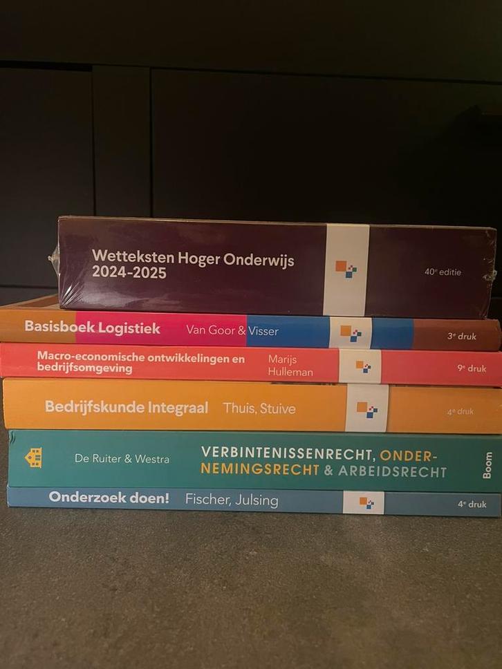 Bedrijfskunde studieboeken, Boeken, Partijen en Verzamelingen, Zo goed als nieuw, School, Studie en Wetenschap, Ophalen of Verzenden