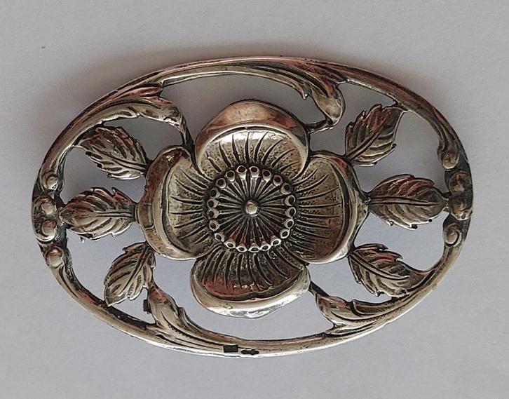 Fries zilver vintage broche J.H. vd Meulen, Joure 1984 /1997, Antiek en Kunst, Antiek | Goud en Zilver, Zilver, Ophalen