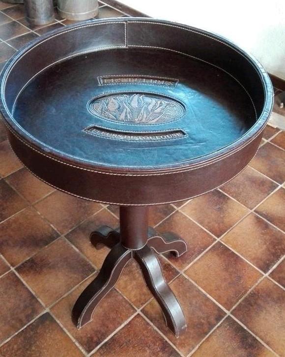 Unieke bloementafel, wijntafel bijzettafel, Huis en Inrichting, Tafels | Bijzettafels, Zo goed als nieuw, Rond, 45 tot 60 cm, Minder dan 55 cm